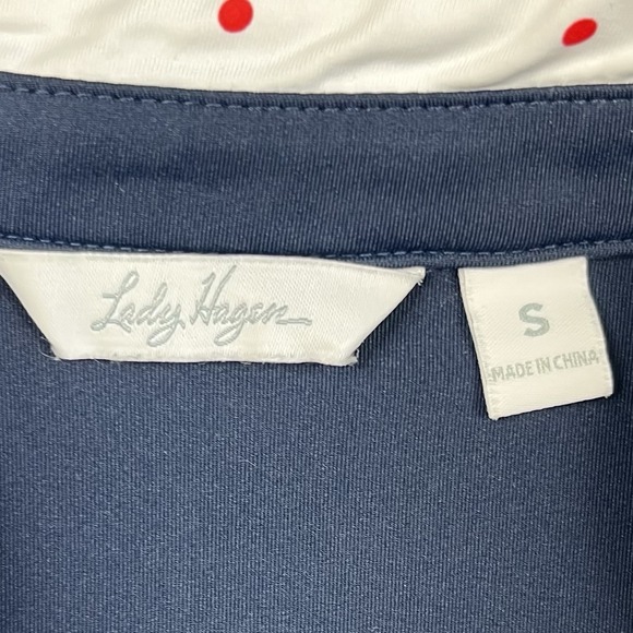 Lady Hagen Womens‎ Golf Tank Top Size Small Zip Pullover Polka Dot Pickleball - Picture 6 of 8